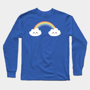 Cute Rainbow and Clouds Long Sleeve T-Shirt